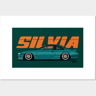 Silvia S14 Stanced Posters and Art